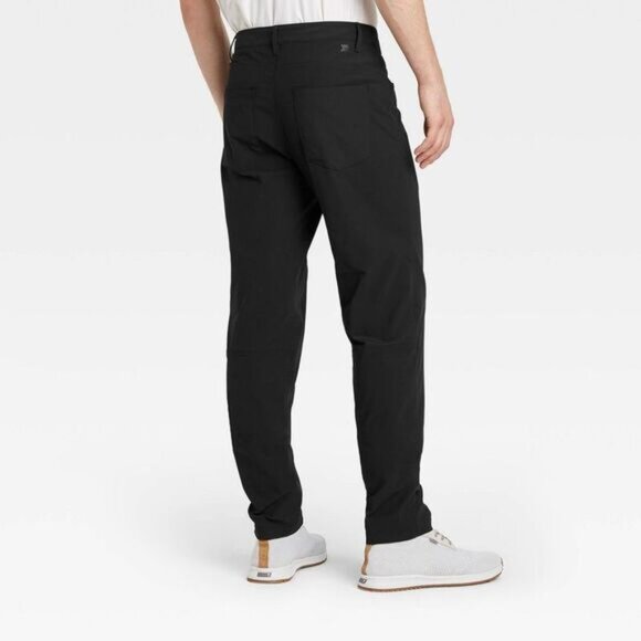 All In Motion - Men's Golf Pants Straight Casual Fit Size 30x30, Black - Picture 2 of 4